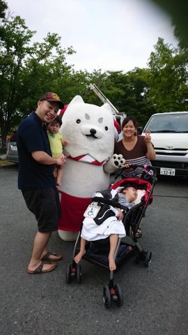 家族揃っての夏祭り