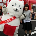 青空の下、会えてうれしっぺい♪