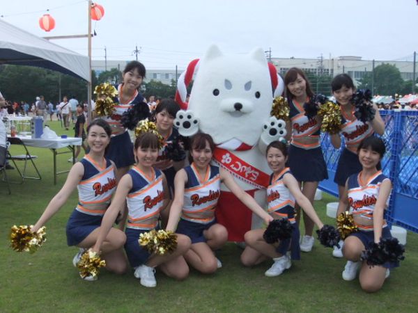 チアリーダーの皆さんと♪