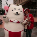 磐田駅前にて