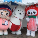 雨宿り中の３ショット☆