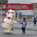ちびっこと触れ合うしっぺい♪