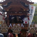 山車に乗ってたしっぺい