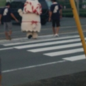 横断中