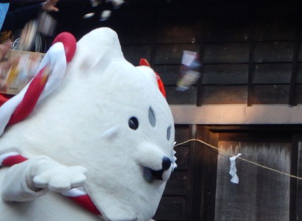 府八幡宮の節分祭りにて