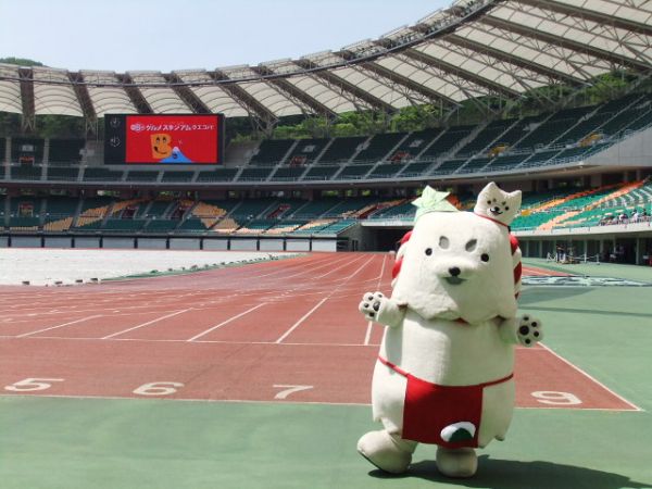 エコパスタジアム、広~い!!