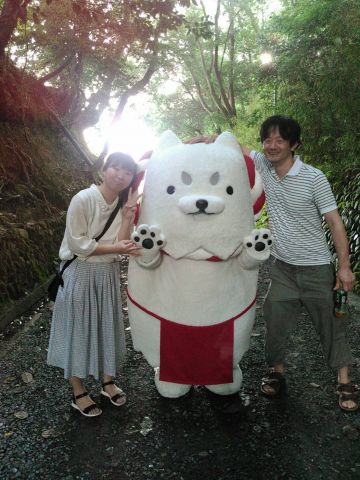 伊賀上野城にて