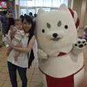 しっぺいと同じポーズで